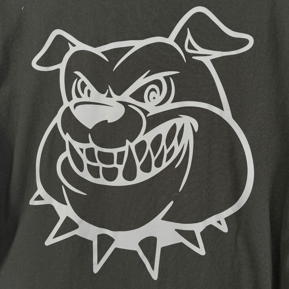 MICHAEL KORS Shirt Mens M MK Bulldog Graphic Short Sleeve Tee Cotton Black - Picture 7 of 15